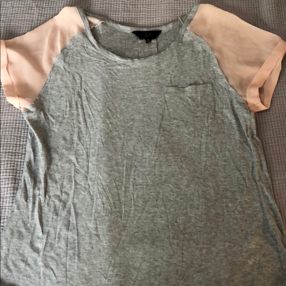 NEW Boutique shirt with sheer sleeves